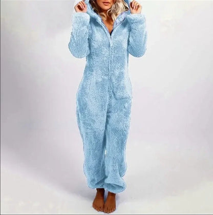 Deborah – Cozy & Elegant Women's Hooded Onesie Pajamas