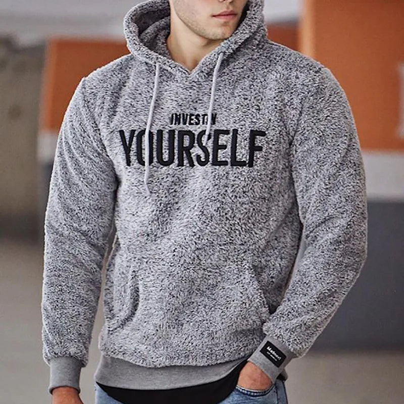 Dylan – Men's Casual Hoodie with Embroidered Letters