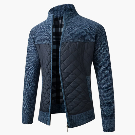 Paul – Men's Warm Patchwork Zipper Jacket