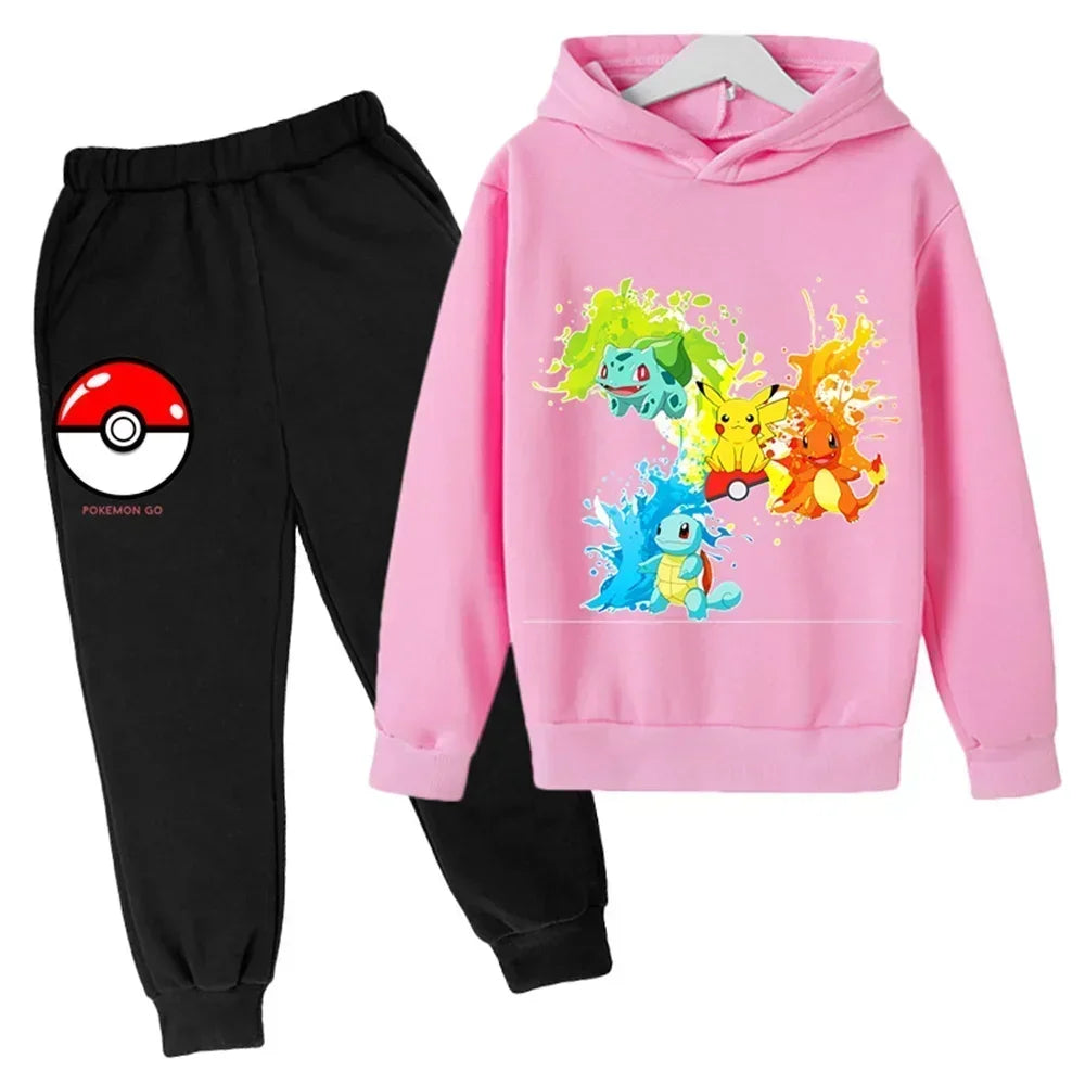 Tracy – Pikachu Kids Hoodie and Pants Set for Maximum Comfort & Style