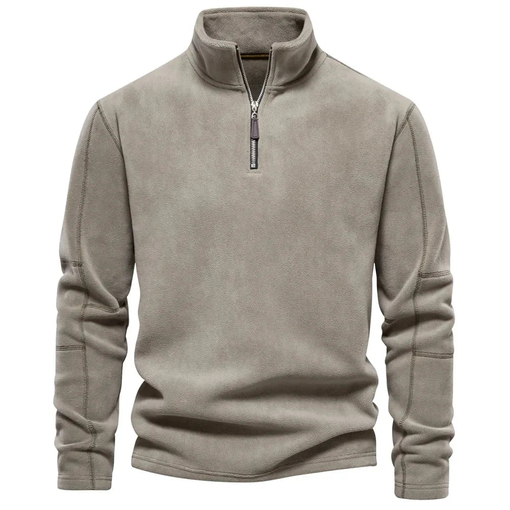 Glen – Men's Soft Shell Sweatshirt with Zip Collar