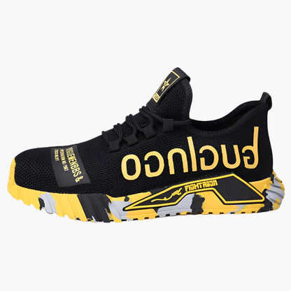 Men's Lightweight Safety Work Sneakers with Steel Toe – Athletic Comfort & Slip-Resistant Protection