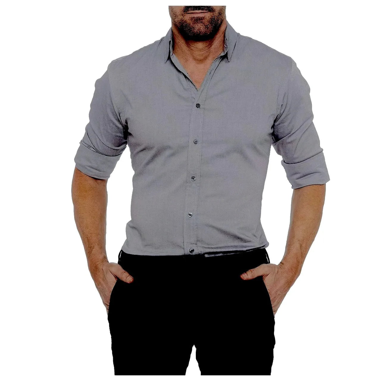 Clive – Men's Casual Slim Cotton Shirt