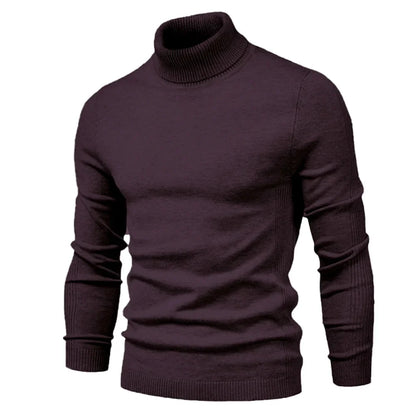 Gilbert – Men's Solid Turtleneck Sweater