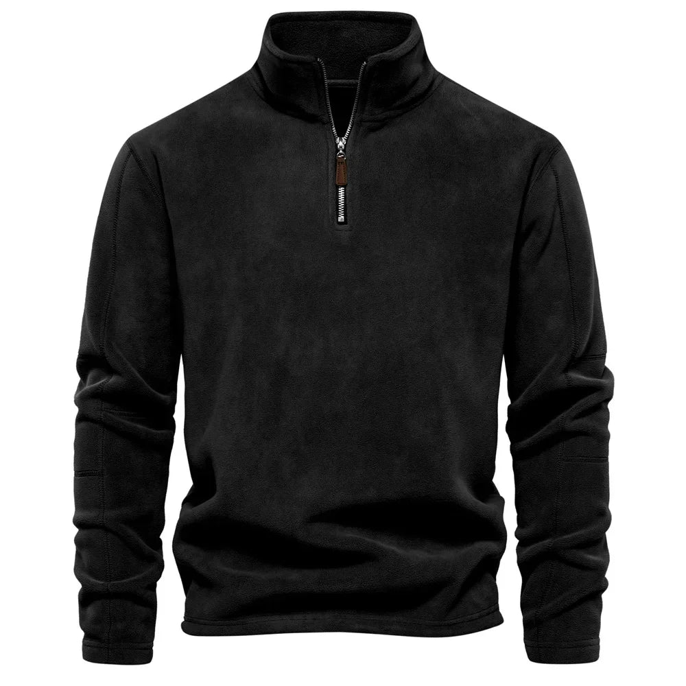 Glen – Men's Soft Shell Sweatshirt with Zip Collar