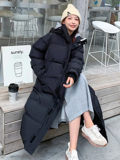 Nicole – Long Hooded Parka with Breathable Vegan Down Padding