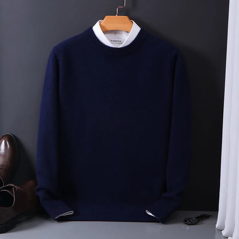 Men's Classic Pullover Sweater – Timeless Business & Casual Style