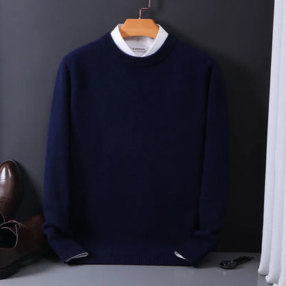 Men's Classic Pullover Sweater – Timeless Business & Casual Style