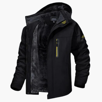 Men's Outdoor Winter Jacket Warm Insulated Hooded Parka for Cold Weather