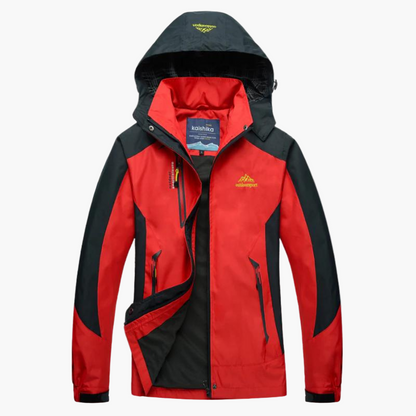 Women's Outdoor Waterproof Windbreaker Hiking Jacket – Lightweight Hooded Shell for Outdoor Activities