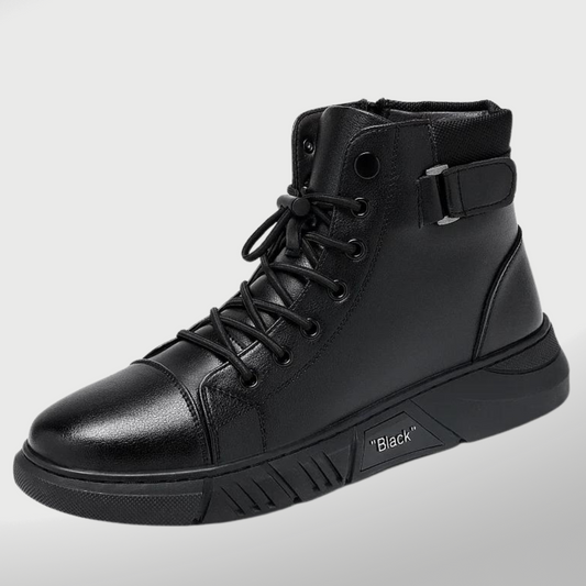 Men's High Top Casual Sneakers – Fashion Lace-Up Outdoor Streetwear Shoes