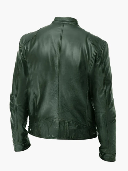 Men's Classic Biker Leather Jacket for Everyday Style and Versatility