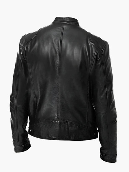 Men's Classic Biker Leather Jacket for Everyday Style and Versatility