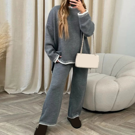 Rose – Women's Long Sleeve Sweater and Pants Set