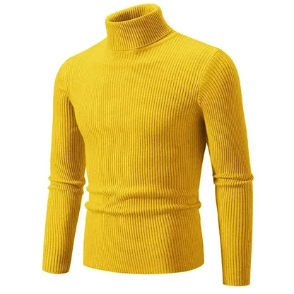 Sean – Men's Warm High Neck Slim Fit Knit Sweater