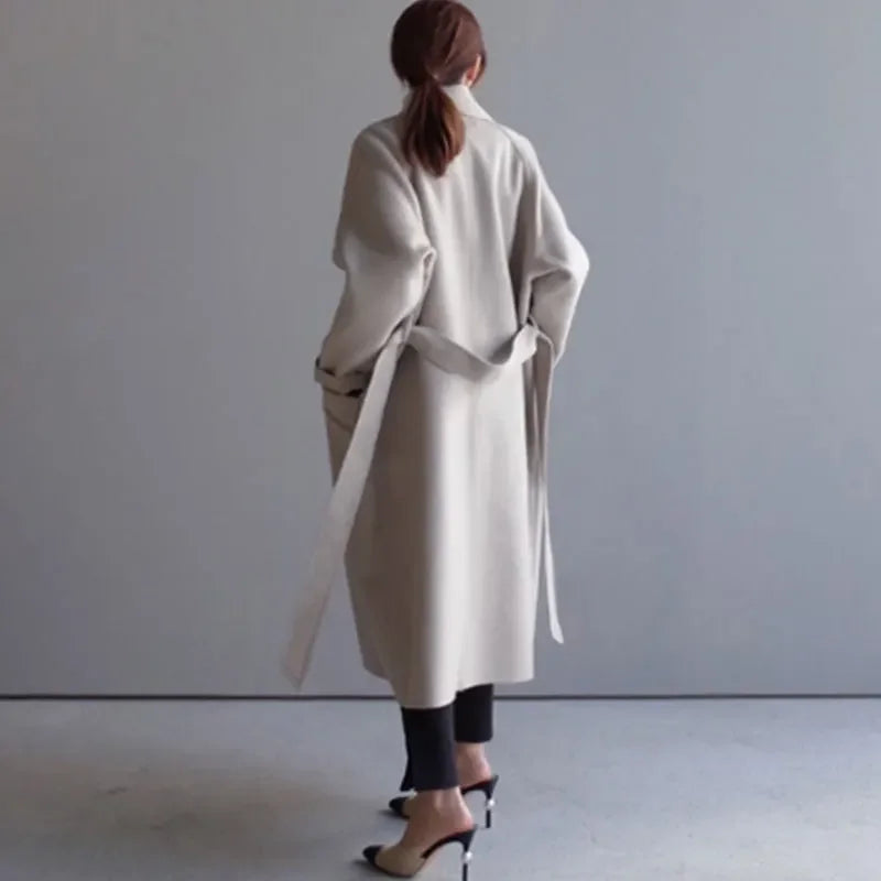 Sara – Women's Korean Style Wool Coat