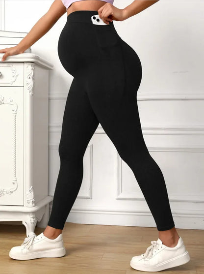 Sophia – Stretchy Maternity Leggings with Supportive Waistband