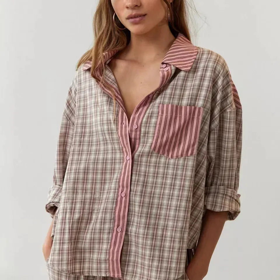 Juliet – Women's Plaid Loungewear Set