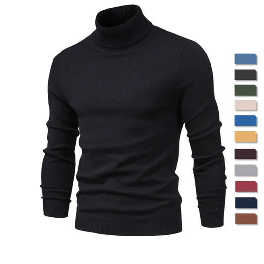 Gilbert – Men's Solid Turtleneck Sweater