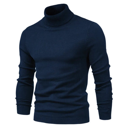 Gilbert – Men's Solid Turtleneck Sweater