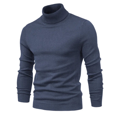 Gilbert – Men's Solid Turtleneck Sweater