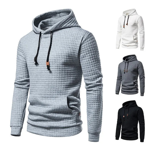 Duncan – Men's Comfortable Hooded Jacquard Sweatshirt