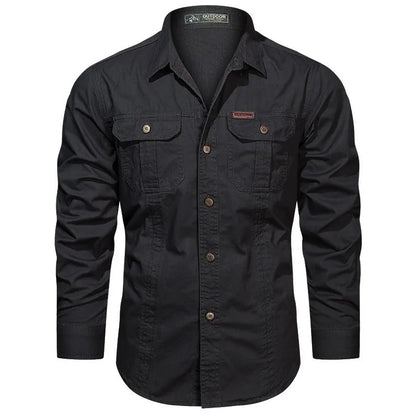 Fred – Men's Elegant Long Sleeve Cargo Shirt