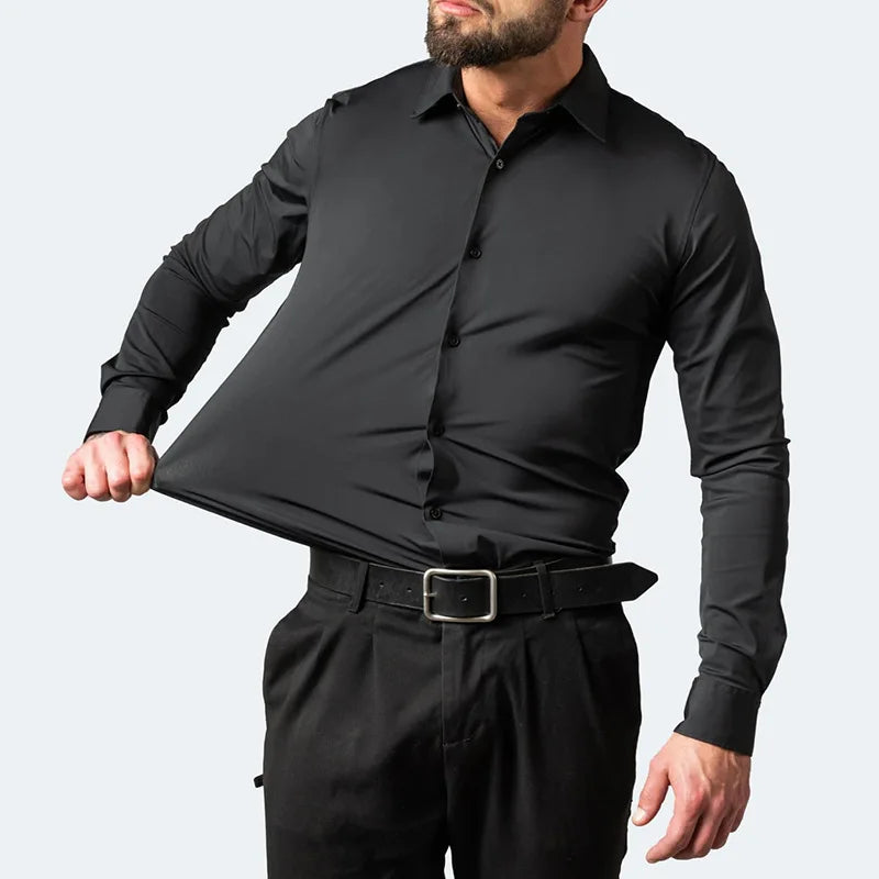 Joel – Men's Stretchable Slim-Fit Dress Shirt