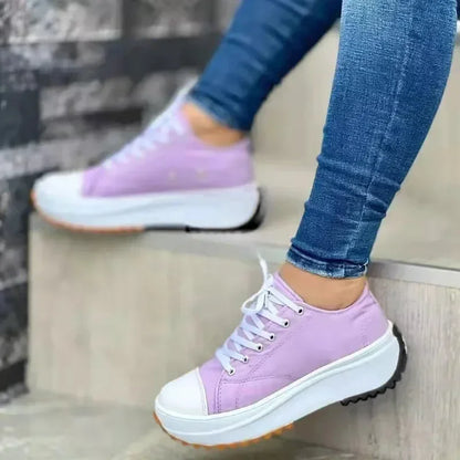 Danielle – Women's Patterned Canvas Sneakers