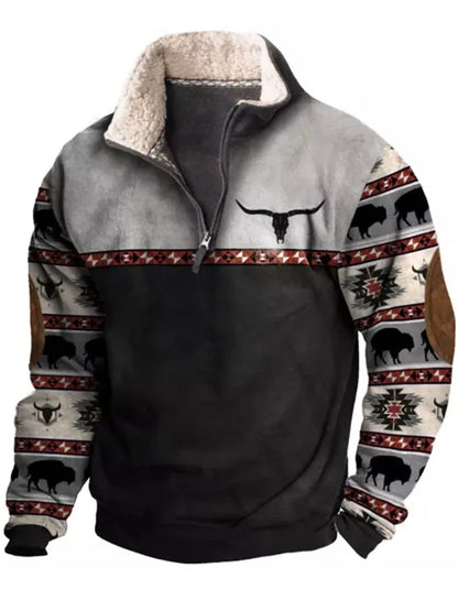 Darren – Men's Casual Harajuku Hoodie with Half-Zip