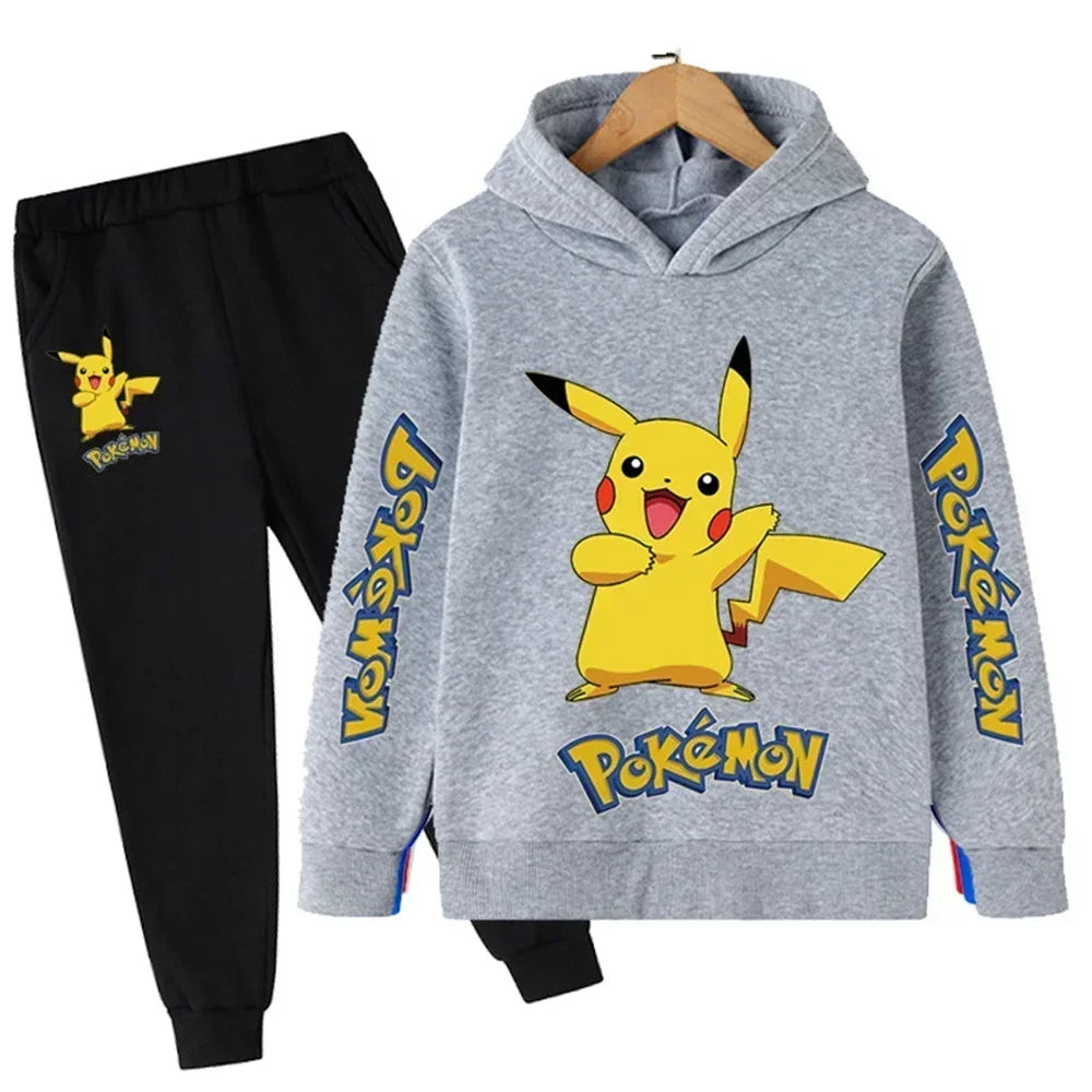 Tracy – Pikachu Kids Hoodie and Pants Set for Maximum Comfort & Style