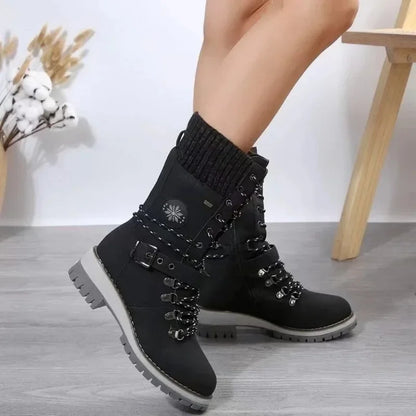 Kathryn – Women's Casual Outdoor Mid-Calf Boots with Block Heel