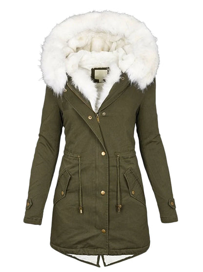 Rachel – Women's Cotton Hooded Long Parka