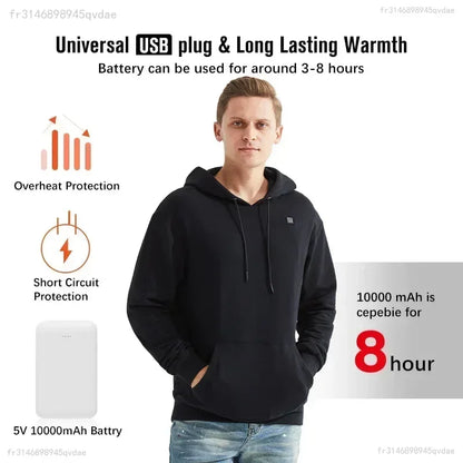 Gavin – Men's USB Heated Winter Hoodie