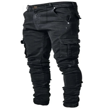 Tristan – Men's Slim Denim Cargo Pants