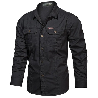 Fred – Men's Elegant Long Sleeve Cargo Shirt