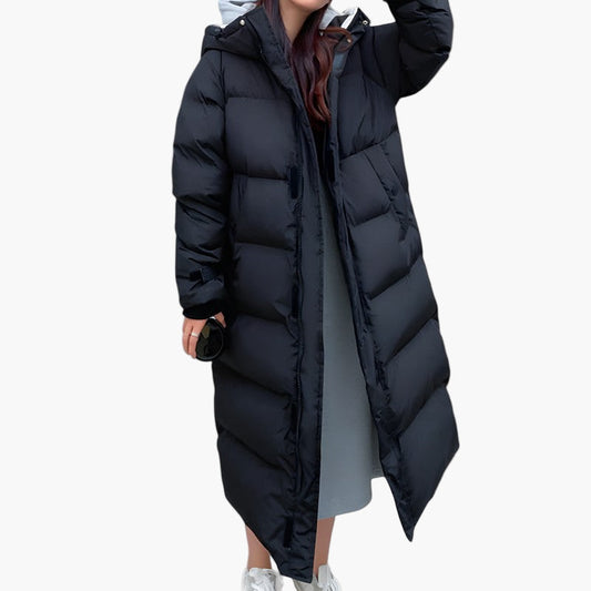 Women's Long Waterproof Puffer Parka Winter Jacket - Warm Insulated Hooded Coat