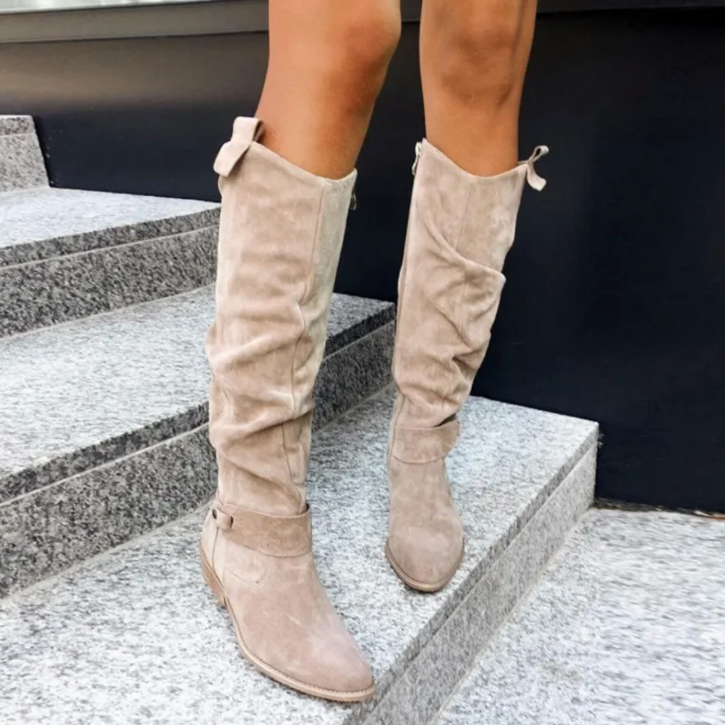 Women's Timeless Knee-High Casual Boots – Classic Style and Everyday Comfort