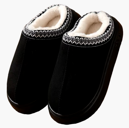 Men's Cozy Indoor Outdoor House Slippers Slip-On Warm Plush Lined