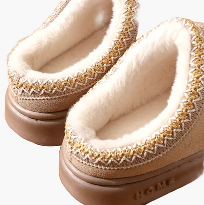 Men's Cozy Indoor Outdoor House Slippers Slip-On Warm Plush Lined