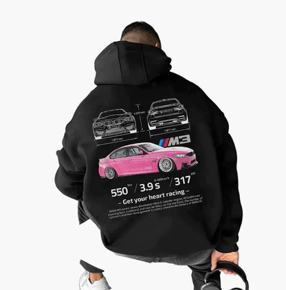 Men's Porsche 911 GT3 RS Graphic Racing Hoodie – Unisex Sportswear Pullover