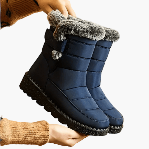 Women's Waterproof Winter Boots with Non-Slip Sole and Faux Fur Lining – Stylish Everyday Snow Boots