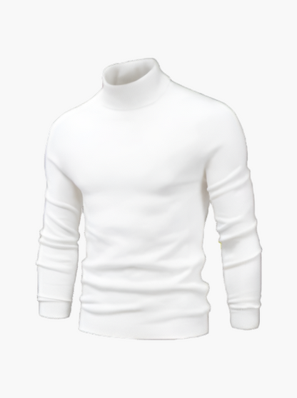 Men's Classic Turtleneck Knit Pullover Sweater for Everyday and Formal Wear