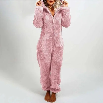 Deborah – Cozy & Elegant Women's Hooded Onesie Pajamas