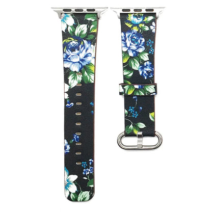 Kathleen – Women's Colorful Floral Vegan Leather Strap for Apple Watch