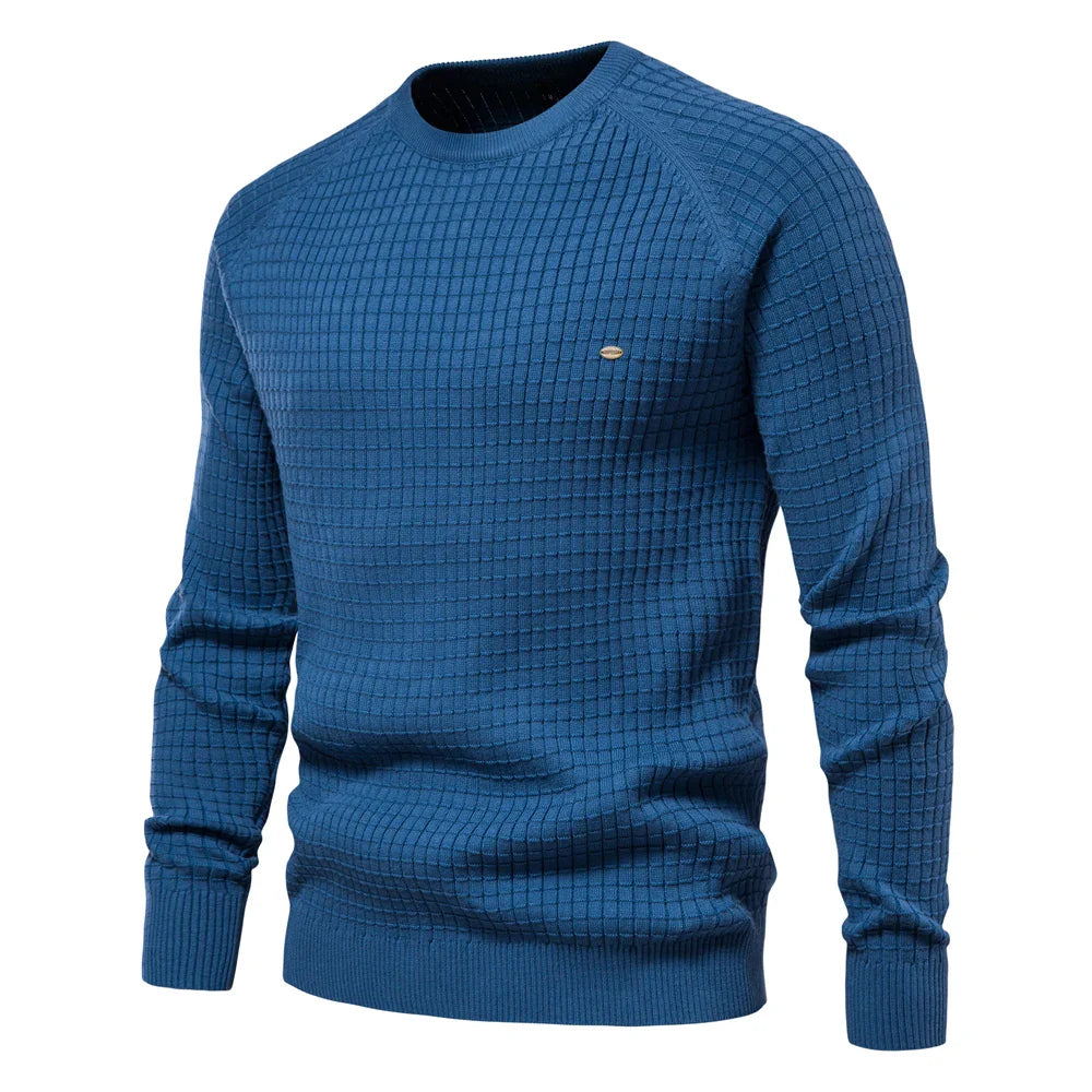 Neville – Men's Cotton Knit Sweaters with Crew Neck