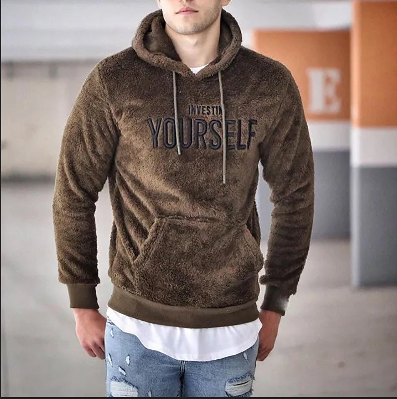 Dylan – Men's Casual Hoodie with Embroidered Letters