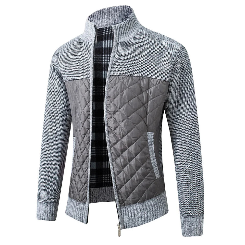 Paul – Men's Warm Patchwork Zipper Jacket