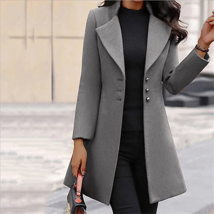 Rose – Women's Long Sleeve Wool Coat