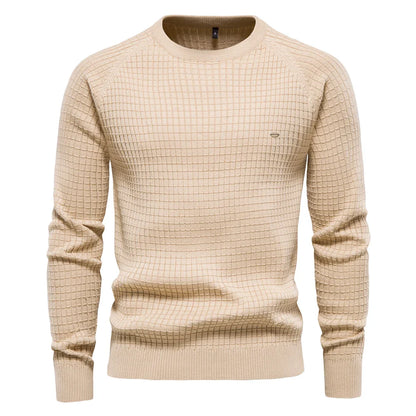 Neville – Men's Cotton Knit Sweaters with Crew Neck